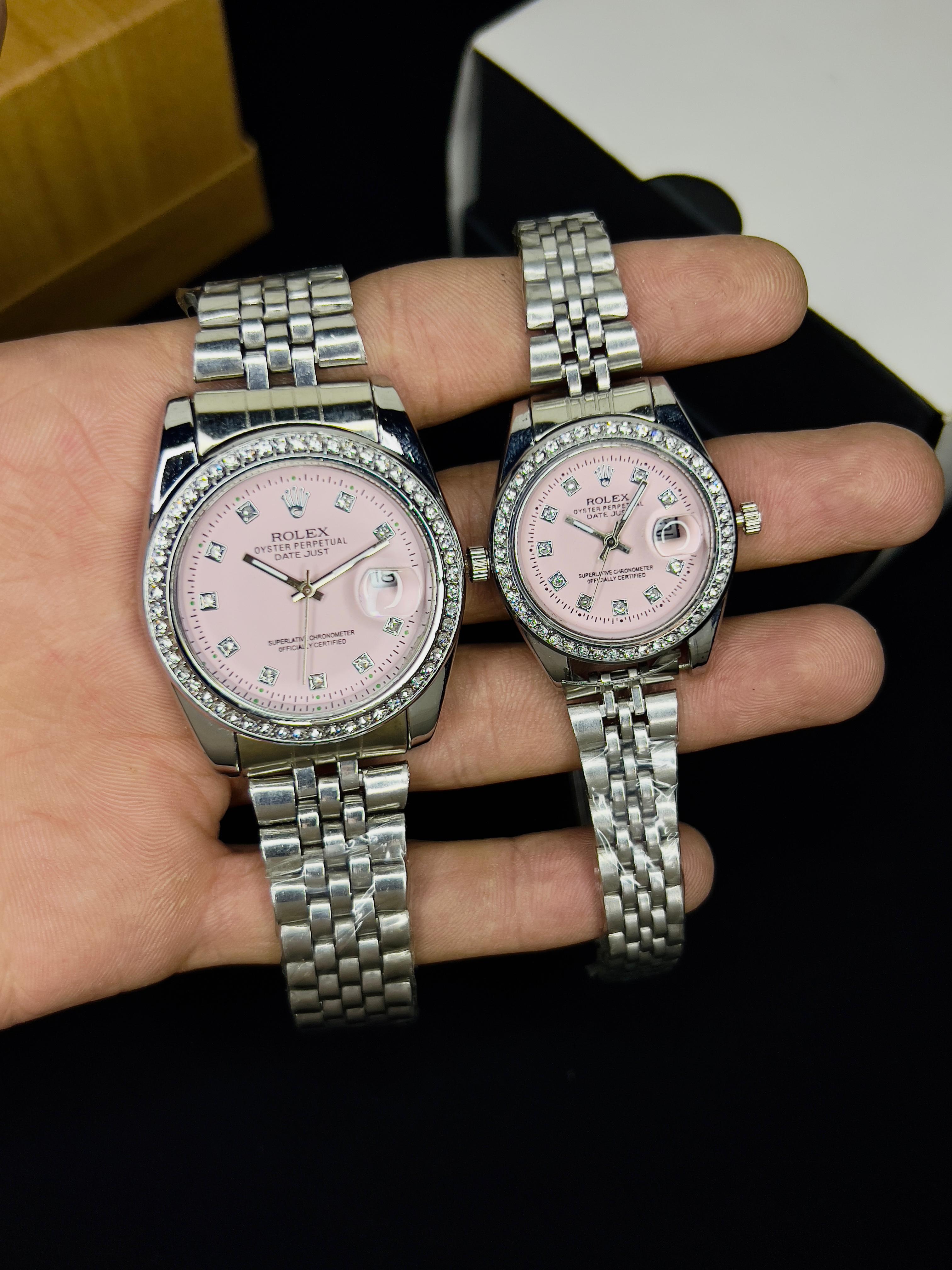 ROLEX JUBILEE CHAIN STONE  BAZEL PAIR COLLECTION