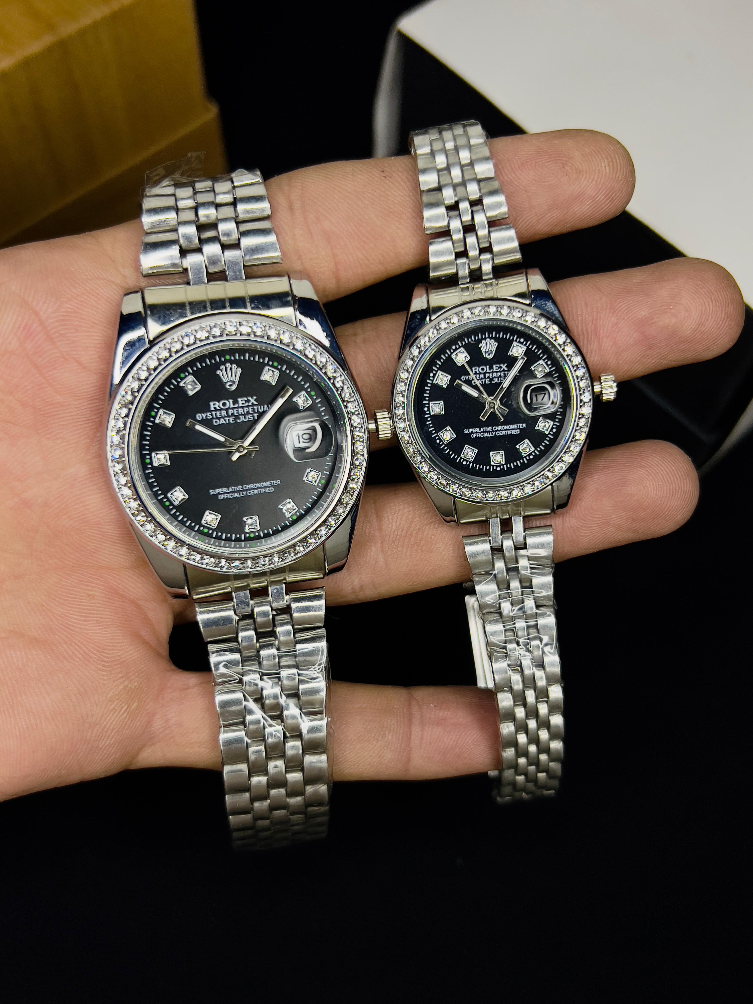 ROLEX JUBILEE CHAIN STONE  BAZEL PAIR COLLECTION