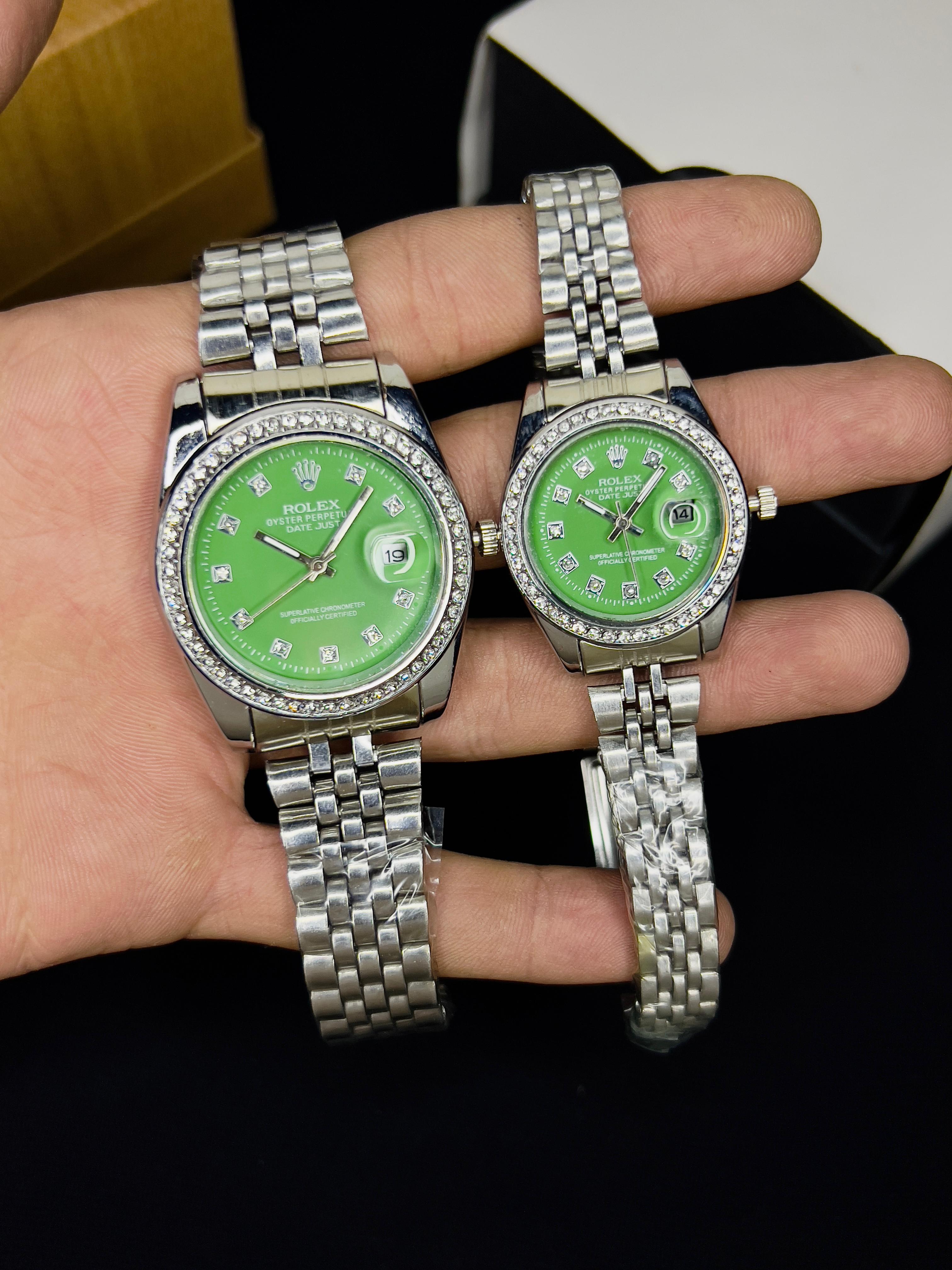 ROLEX JUBILEE CHAIN STONE  BAZEL PAIR COLLECTION