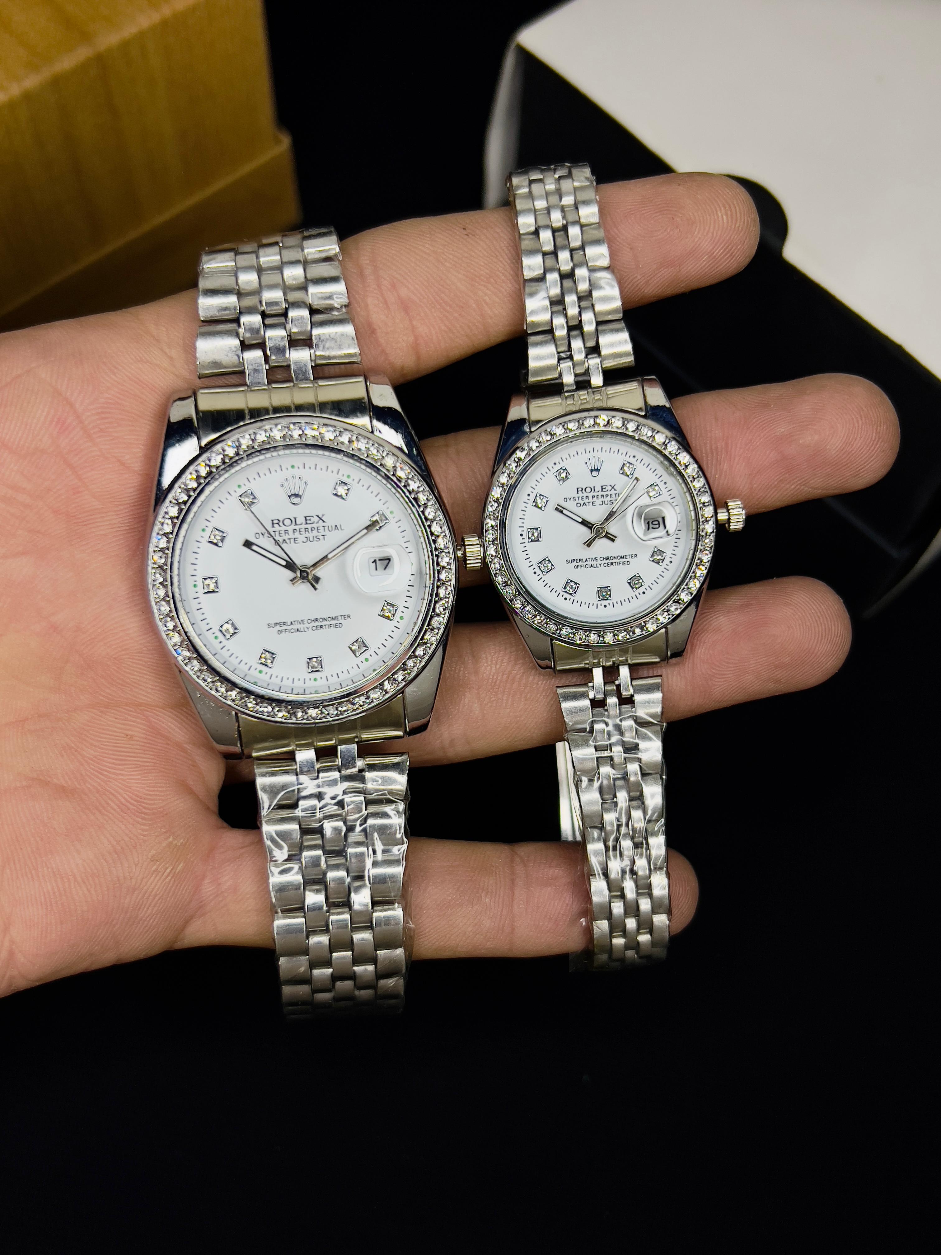 ROLEX JUBILEE CHAIN STONE  BAZEL PAIR COLLECTION