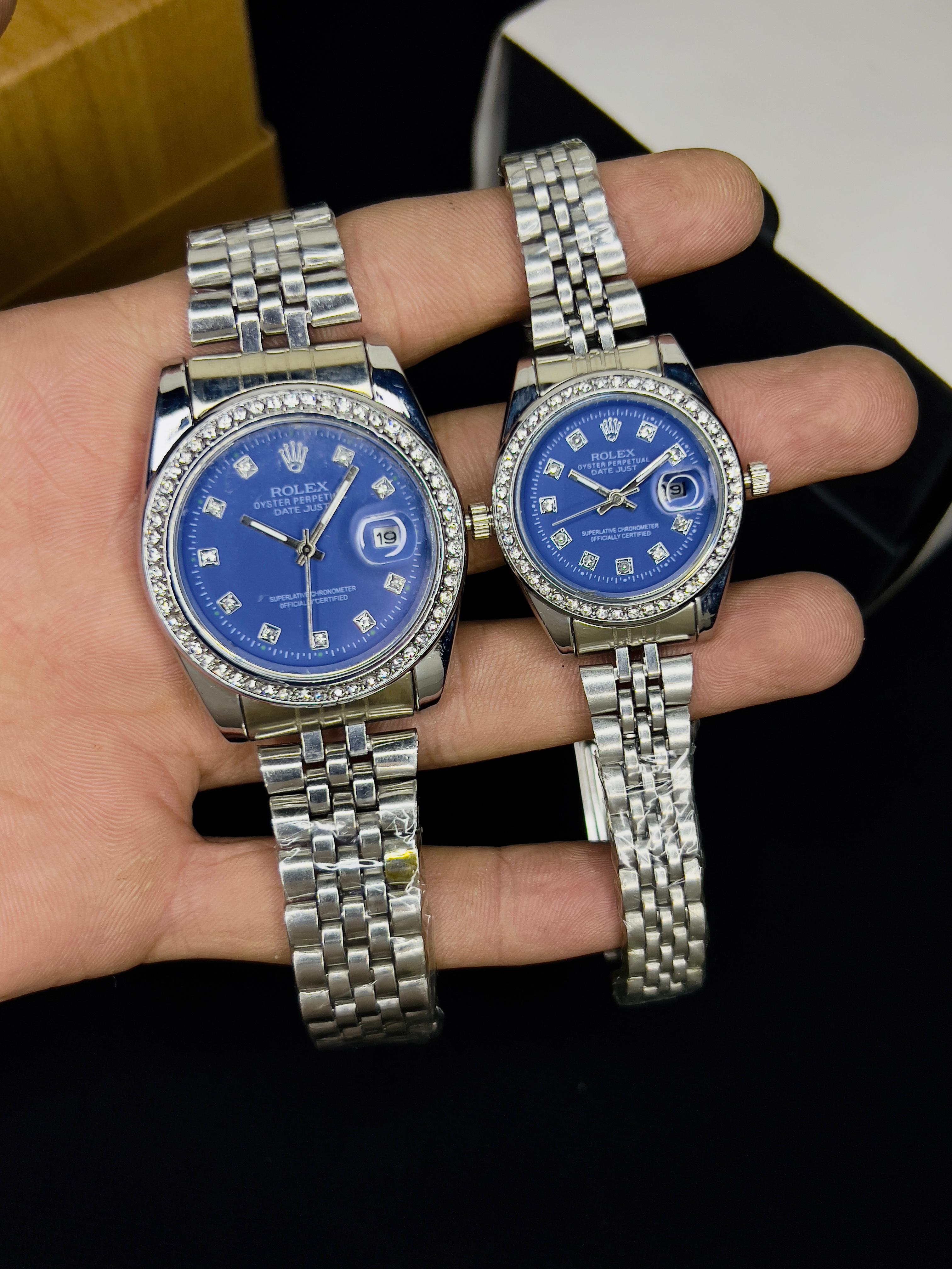 ROLEX JUBILEE CHAIN STONE  BAZEL PAIR COLLECTION